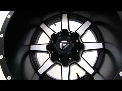 Fuel Maverick D537 Black and Machined 20x14 Deep Lip Wheels Rims