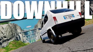 Can This Car Survive Downhill Destruction - BeamNG Drive