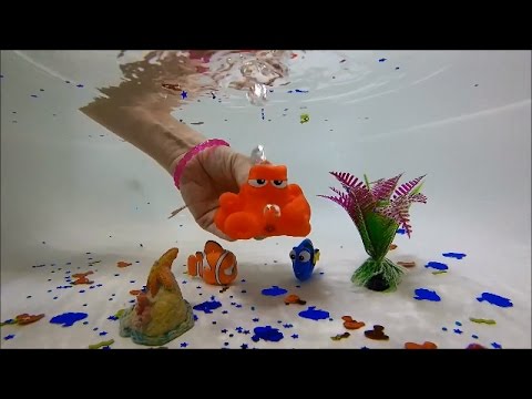 Finding Dory Bath Squirters Bath Toys Underwater Action fun for kids Video