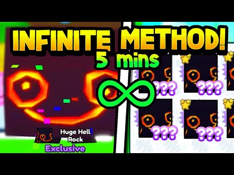 😲∞ I Found How to Hatch *INFINITE* HUGE HELL ROCKS in Pet Simulator X! (New Update)