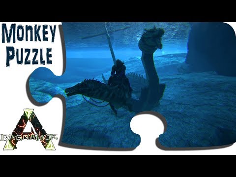 Exploring Ragnarok in Game - Ep 34 - The New Wyvern Canyon Area by Water - ARK Map DLC Update 265