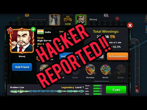 How to report Hacker in 8 Ball Pool
