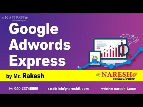 How to learn Google Adwords Express by Mr Rakesh