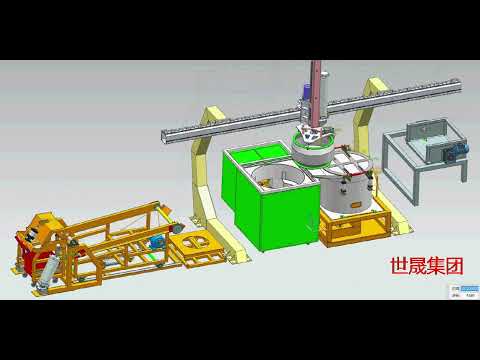 SX800 full-automatic tiltable manipulator Dacromet coating machine