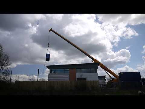 Bytemark data centre: First generator craned into position (silent)