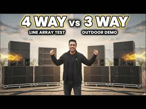 3 Way vs 4 Way Line Array Sound System Test | Outdoor Demo | Best PA System
