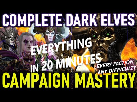 Total Warhammer 2 - COMPLETE Dark Elves Campaign Guide
