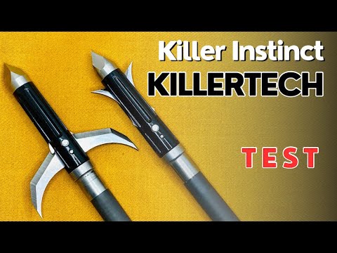 KILLERTECH by Killer Instinct 125 gr (for crossbows or compounds) Broadhead Test