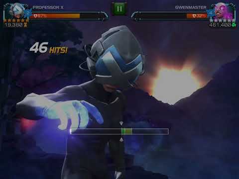 Professor X vs Gwenmaster : Act 7.2.6 final boss : Marvel Contest of Champions