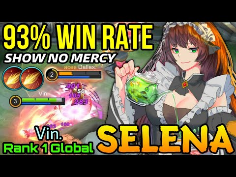 93% Win Rate Selena make enemies Surrender! .- Top 1 Global Selena Vin. - MLBB