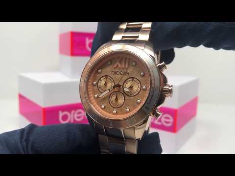 Breeze Chronograph Watch Starborn IP Rose Gold 210591.4
