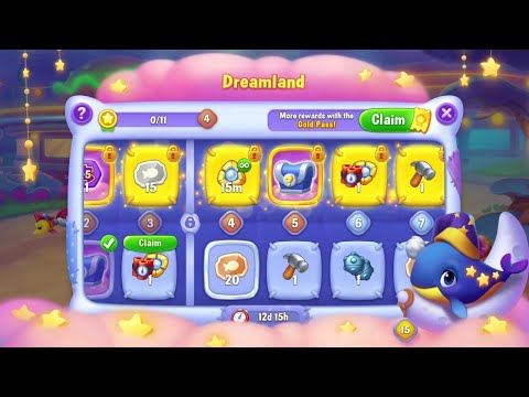 @Fishdom Win Strikes Level 9694 - 9698. Dream Land Level 4 🔐