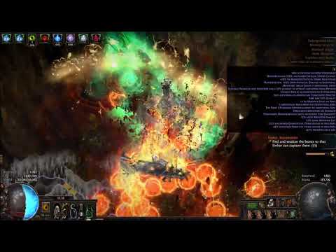 [3.10] Path of Exile 10k ES Low Life Volatile Dead Spellslinger Necromancer- T19 Underground River
