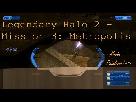 Deathless/Painless/Exploitless Legendary Halo 2 - Mission 3: Metropolis