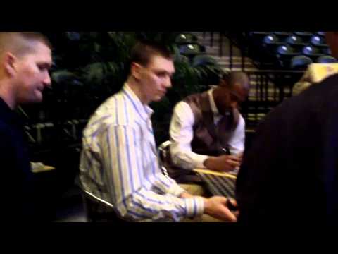 Tyler Hansbrough & TJ Ford Signing Autographs in Indiana