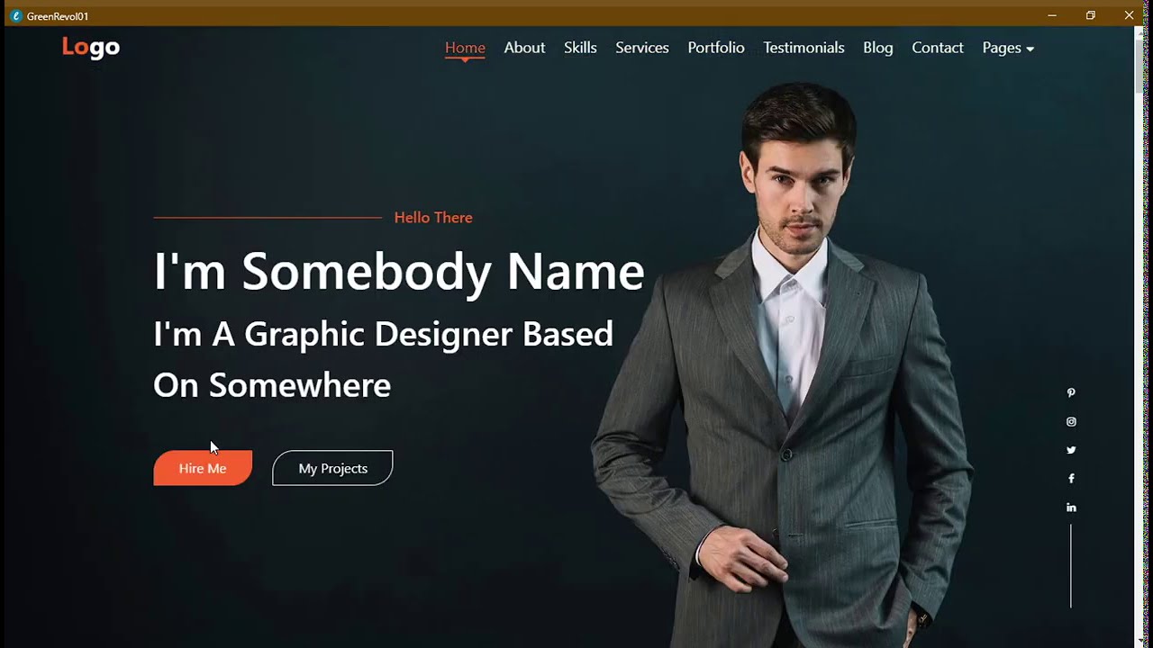 Lemon Portfolio Website template