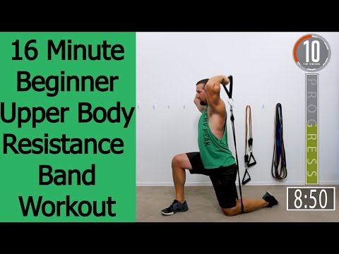 16 Minute Beginner Upper Body Resistance Band Workout -