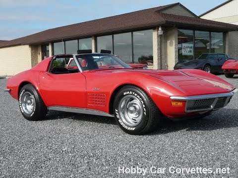 1971 Red Corvette Real LT1 Stingray Video