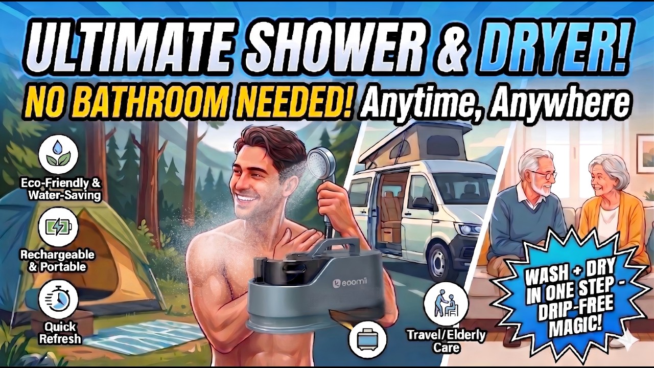 eoomii Portable Shower & Dryer Machine