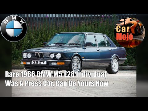 Rare 1986 BMW M5 E28 Individual Was A Press Car, Can Be Yours Now | CarMojo