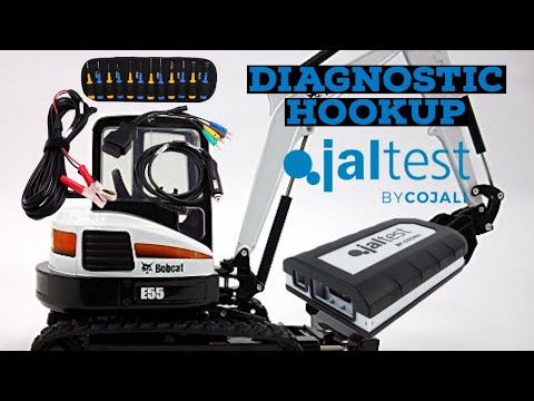 How to connect diagnostic to any engine with Jaltest by Cojali E55 Bobcat