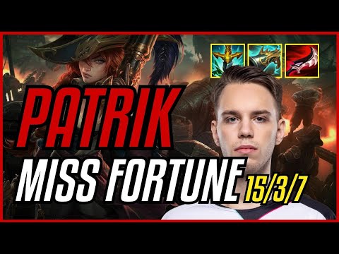 PATRIK - MISS FORTUNE vs TRISTANA ADC - EUW CHALLENGER - PATCH 11.9 QUADRAKILL