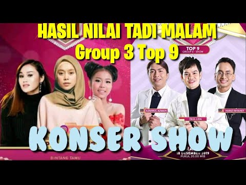 NILAI TADI MALAM GROUP 3 TOP 9 | KONSER SHOW | D'ACADEMY ASIA 5 2019 INDOSIAR