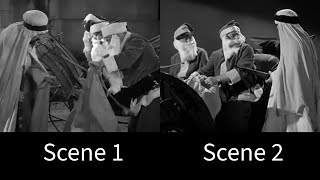 Same Gag, Different Scenes - The Three Stooges Santa Claus Skit