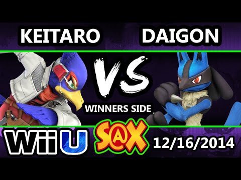 S@X - LoF | Keitaro (Falco, Diddy) Vs. Dadigon (Lucario) SSB4 Winners - Smash 4 Wii U