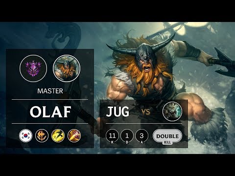 Olaf Jungle vs Rengar - KR Master Patch 9.15