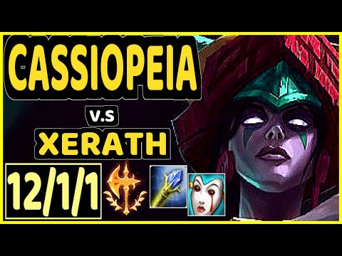 XICO (CASSIOPEIA) vs XERATH - 12/1/1 KDA MID CHALLENGER GAMEPLAY - EUW