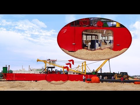 The buyer said "the cutter suction dredger （inside of the hull of）was like this "