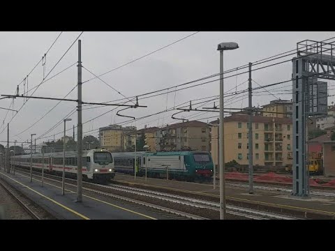 e464 179 uic-×,treno regionale veloce Novi Ligure + z1 e401 009 Intercity sun,super strombazzata