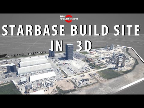 First ever!  3d map of SpaceX Starbase, Tx Build Site