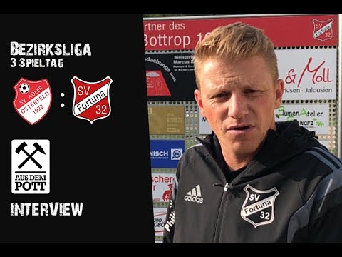 Interview nach dem Spiel gegen Adler Osterfeld