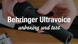 Video thumbnail for Behringer Ultravoice XM8500 Dynamisches Mikrofon (Unboxing und Test) by Review Tech TV [DE]
