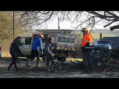 storm Malik at Durham-Coxhoe