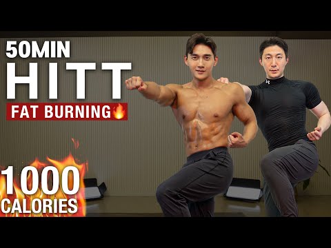 FAT BURNING🔥 50MIN HIIT CARDIO WORKOUT