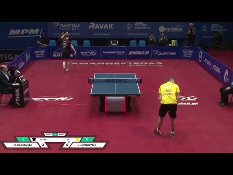 Quarterfinal Europe Cup Table Tennis 2022 - Marek Badowski vs Jens Lundqvist