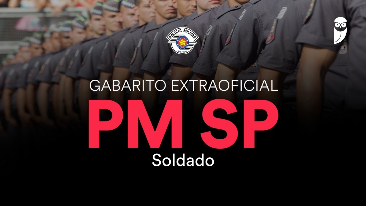 Gabarito Extraoficial PMSP Soldado