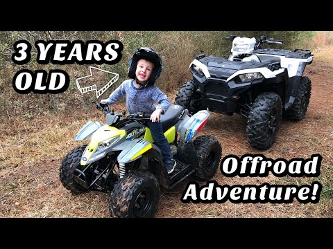 Dreijähriger fährt sein ATV wie ein Profi! ~ Polaris Outlaw 50cc ~ Praxisbericht!