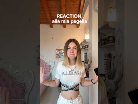 Reaction to my report card😱🩷 #report card #school #grades #end of school #unexpected #reaction