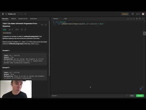 Leetcode 1502 Can Make Arithmetic Progression From Sequence Array Java