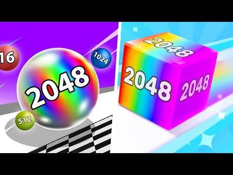Ball Run Infinity vs Chain 2048 - Max Level Gameplay (Part 1)