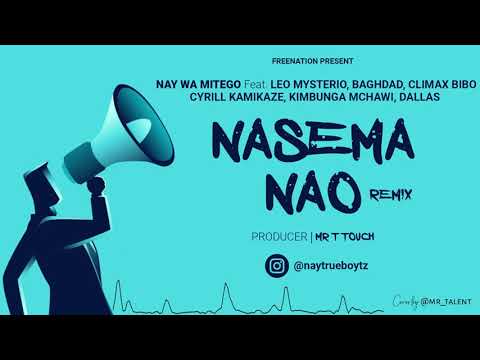 Nay Wa Mitego Ft Leo Mysterio,Baghdad,Climax,Kamikaze,Kipunga & Dallas - Nasema Nao Remix (Audio)