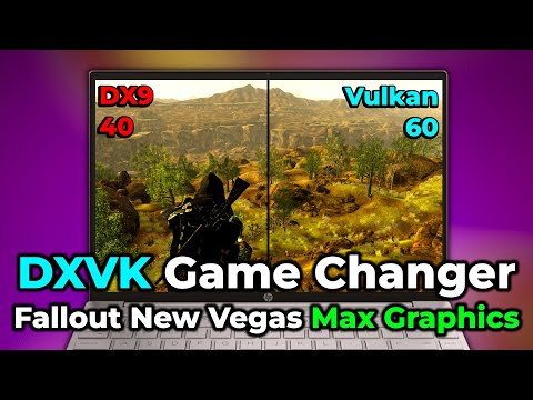 DXVK Changes Everything! Fallout New Vegas Max Graphics and Modded With Vulkan | Ryzen R5 5500U APU