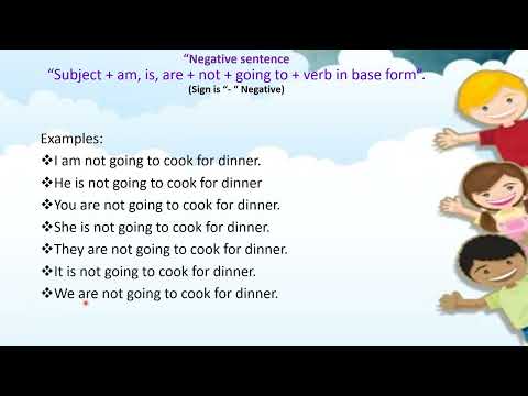 Future with going to + infinitive