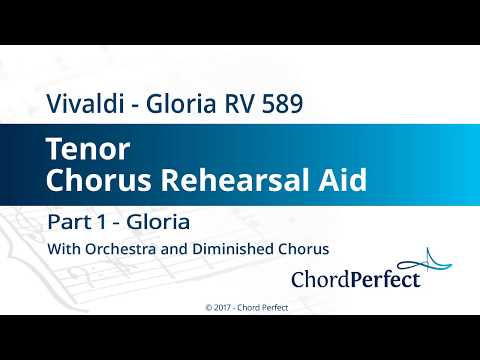 Vivaldi's Gloria Part 1 - Gloria - Tenor Chorus Rehearsal Aid