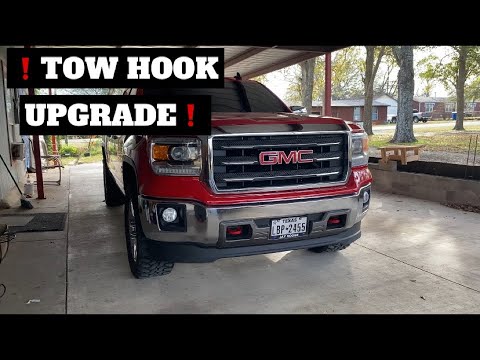 2015 GMC SIERRA TOW HOOK INSTALL!!