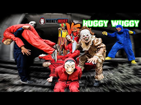 MONEY HEIST Attacked By Spooky Clowns || No Way Out ( epic parkour pov chase )
